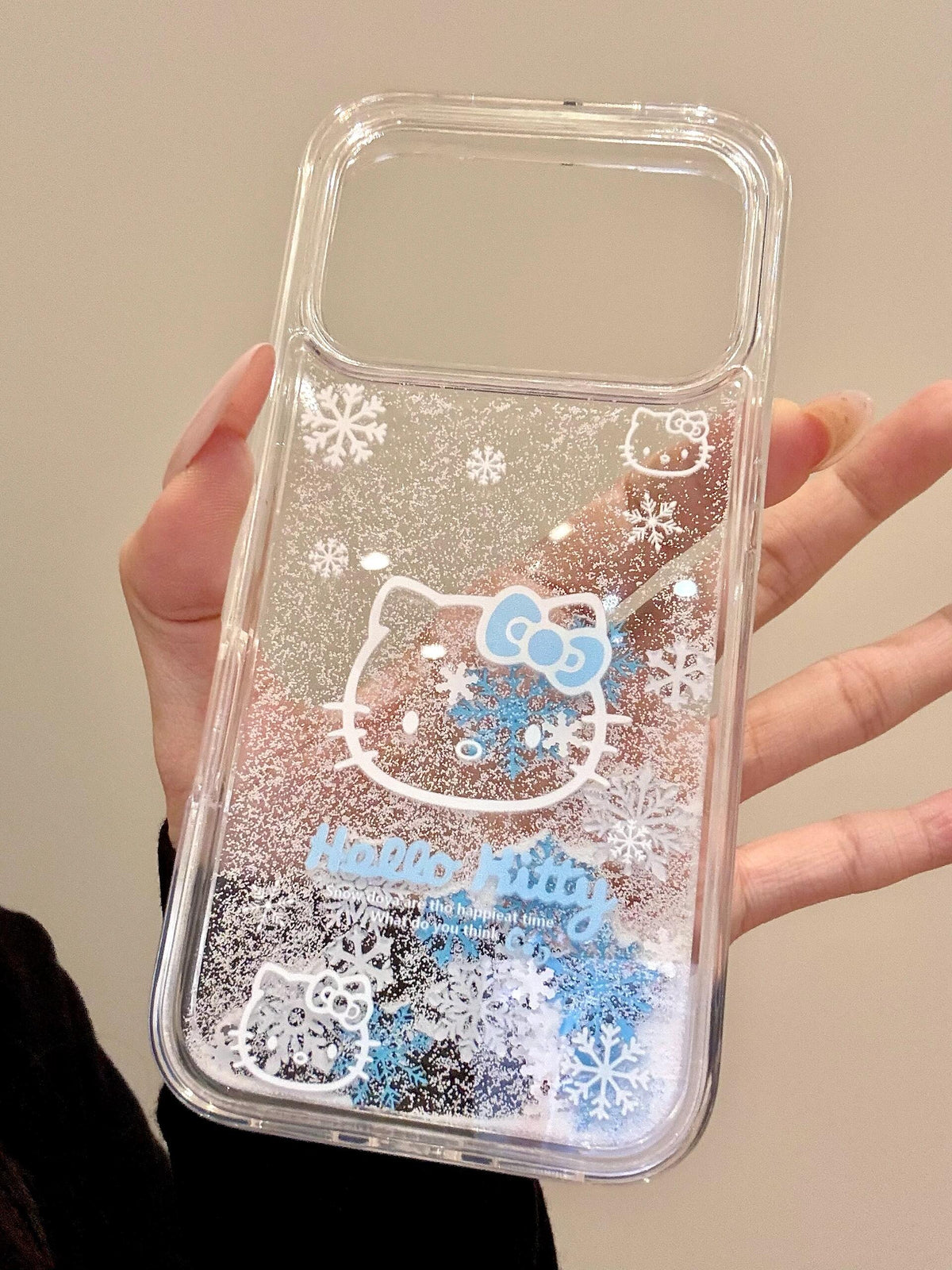 Hello Kitty Snowflakes Quicksand Phone Case #705
