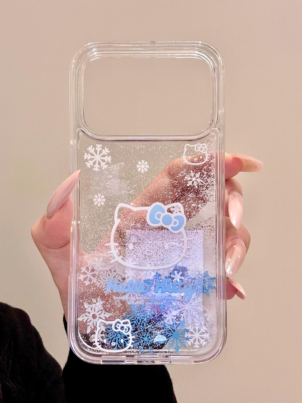 Hello Kitty Snowflakes Quicksand Phone Case #705