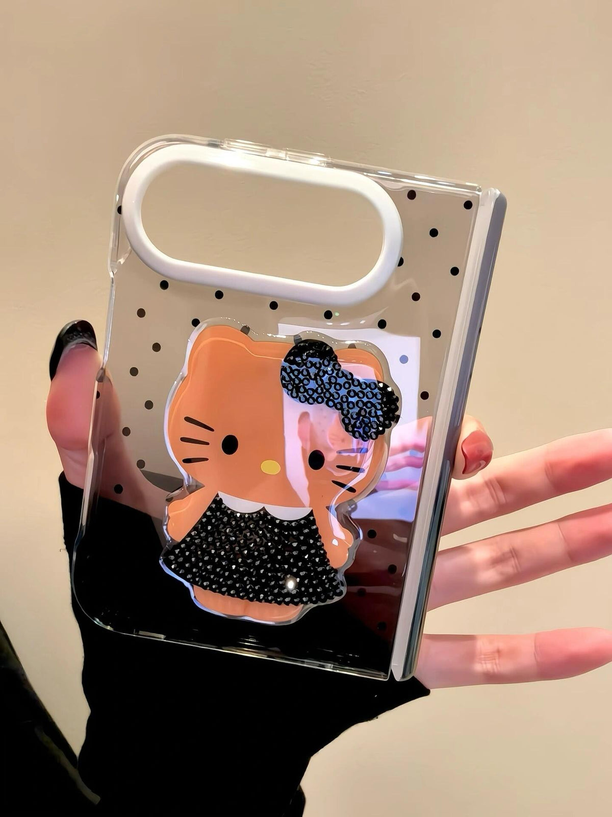 Hellokitty Polka Dots Cute Kawaii iPhone Duo Case #0712