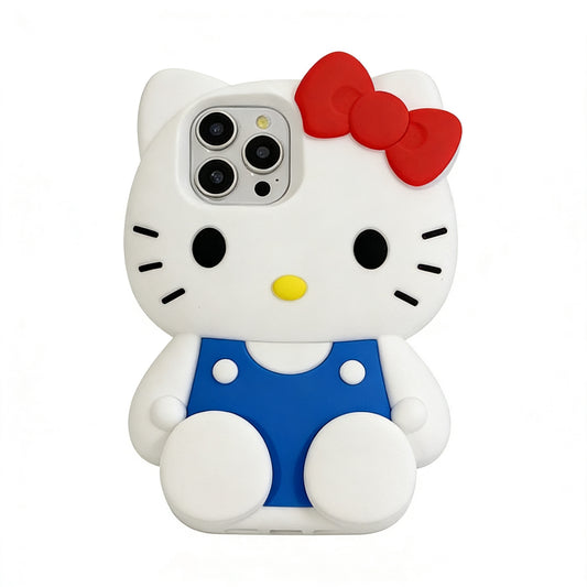 Hellokitty Shape Silicone Cute Kawaii Phone Case  #0460