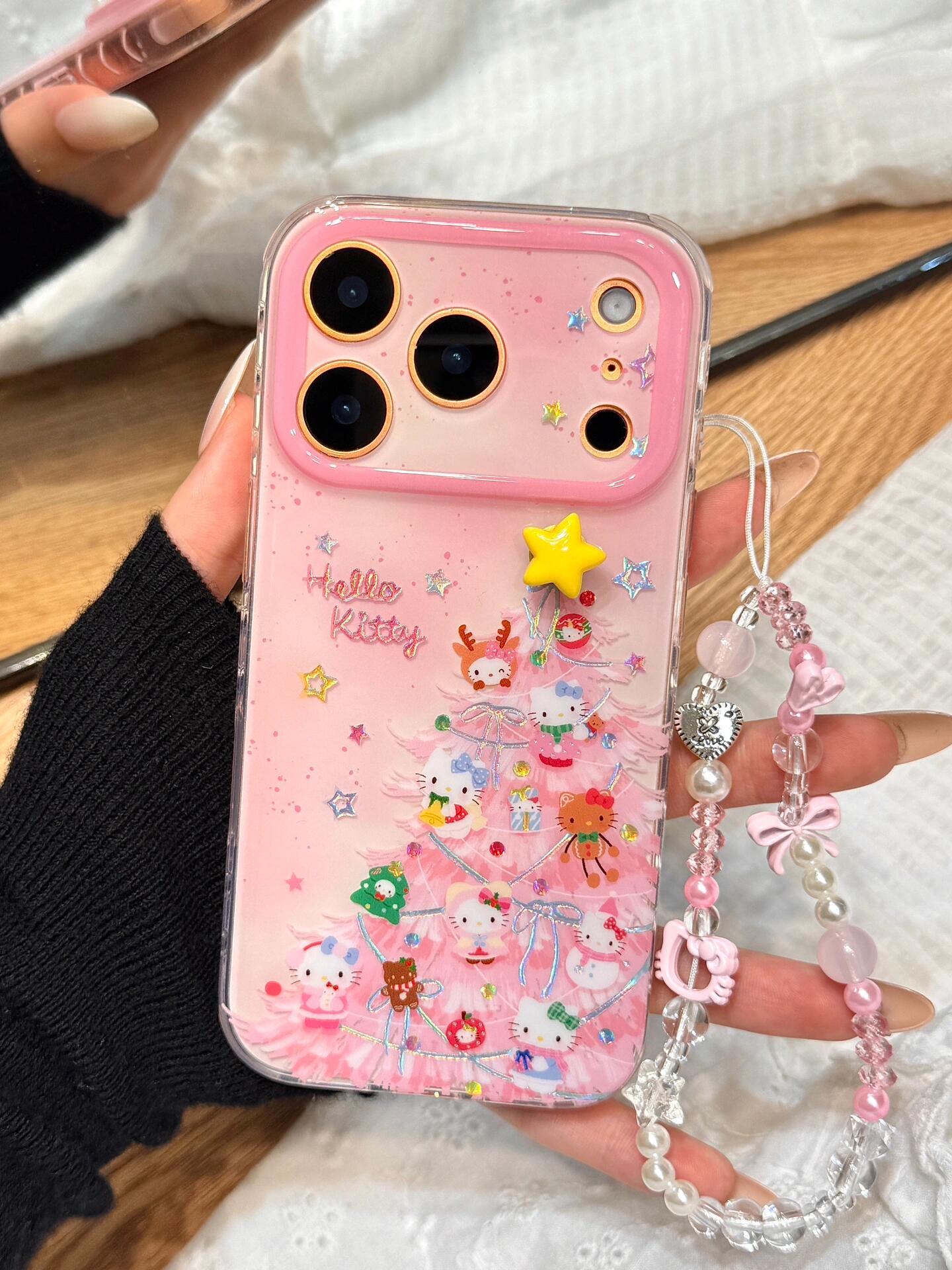 Hellokitty Pink Christmas Tree Cute Kawaii Phone Case #0562
