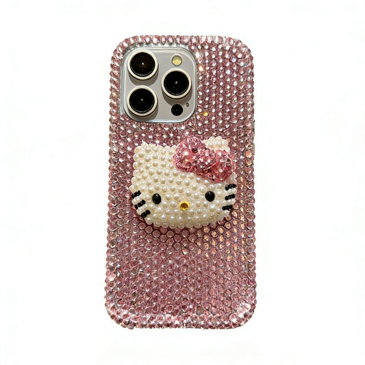 Hellokitty Pink Handmade Diamond Rhinestone Phone Case #0018