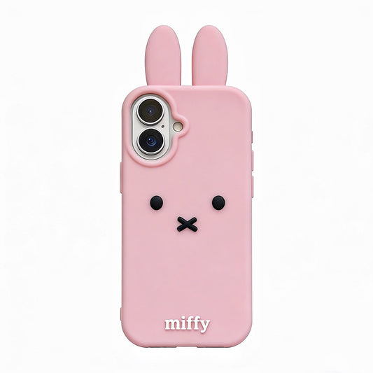Miffy Shape Silicone Cute Kawaii Phone Case  #0323