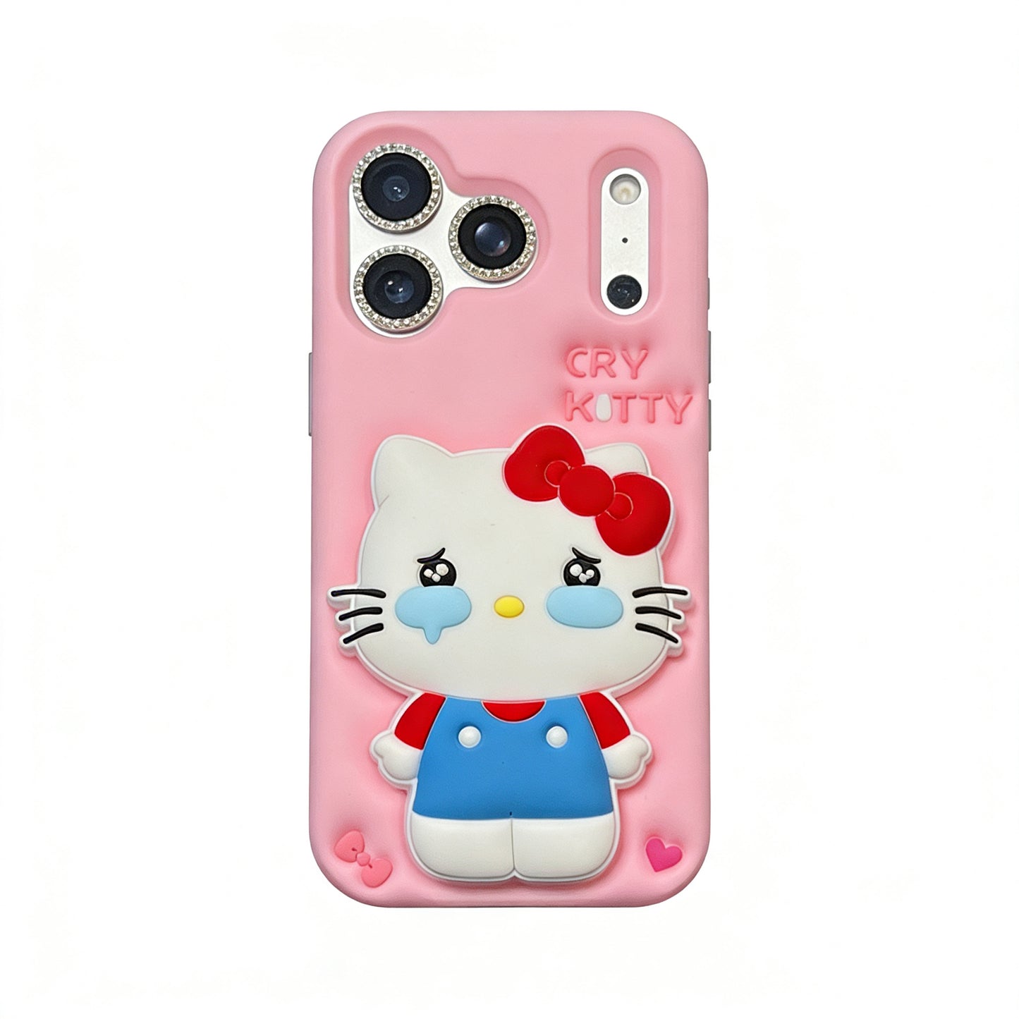 Cry Hellokitty Pink Silicone Cute Kawaii Phone Case #0580