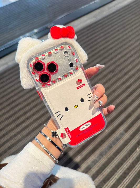 Hellokitty Pluffed headband Cute Kawaii Phone Case #0574