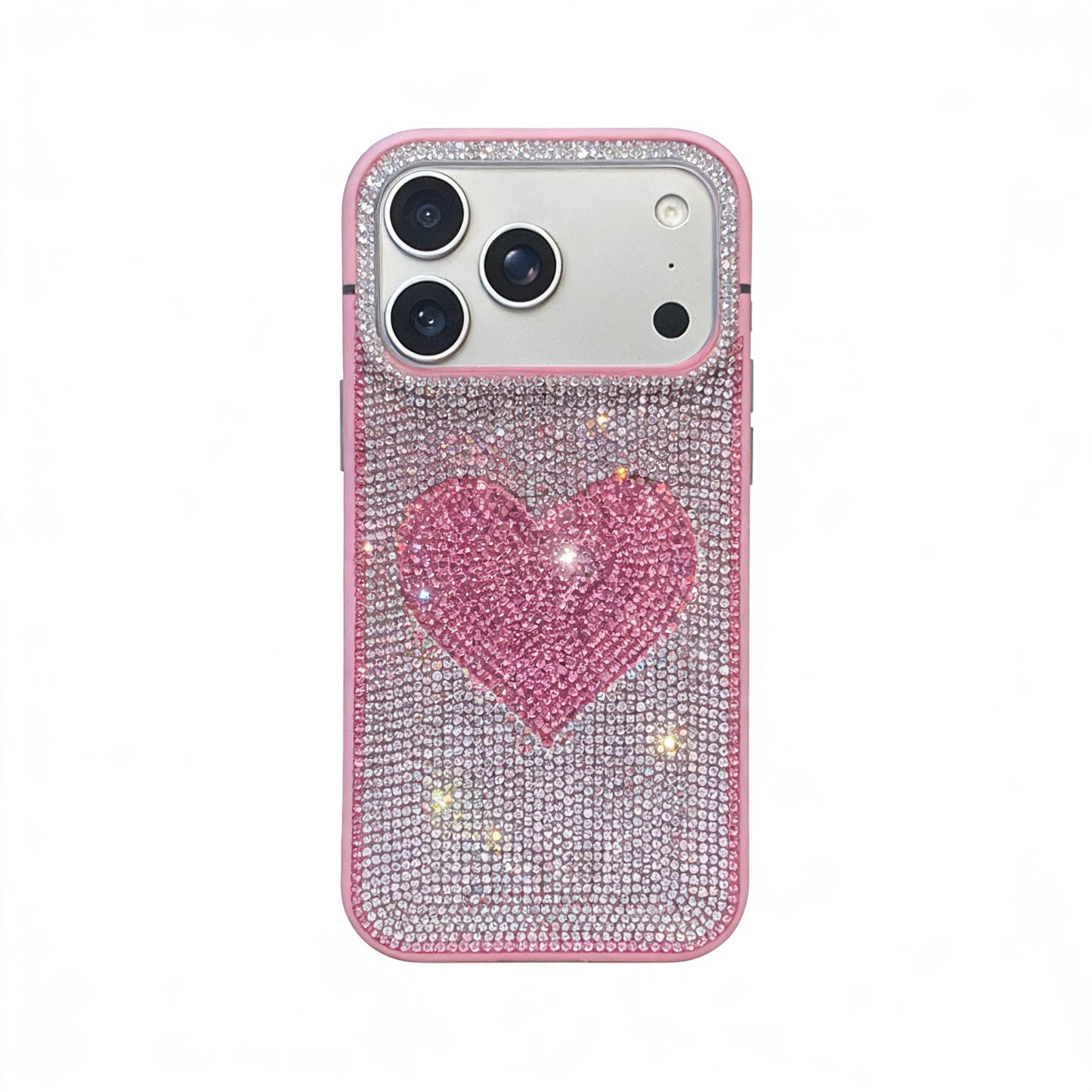Sparkling Pink Handmade Rhinestones Cute Kawaii Phone Case #0581