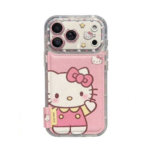 Hellokitty Pink PU Cute Kawaii Phone Case #0596