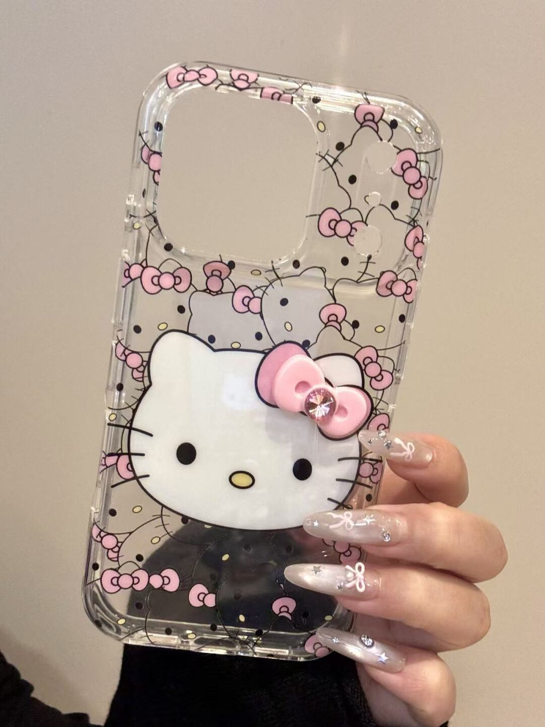 Hellokitty Print Clear Cute Kawaii Phone Case #0569