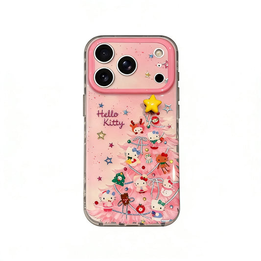 Hellokitty Pink Christmas Tree Cute Kawaii Phone Case #0562