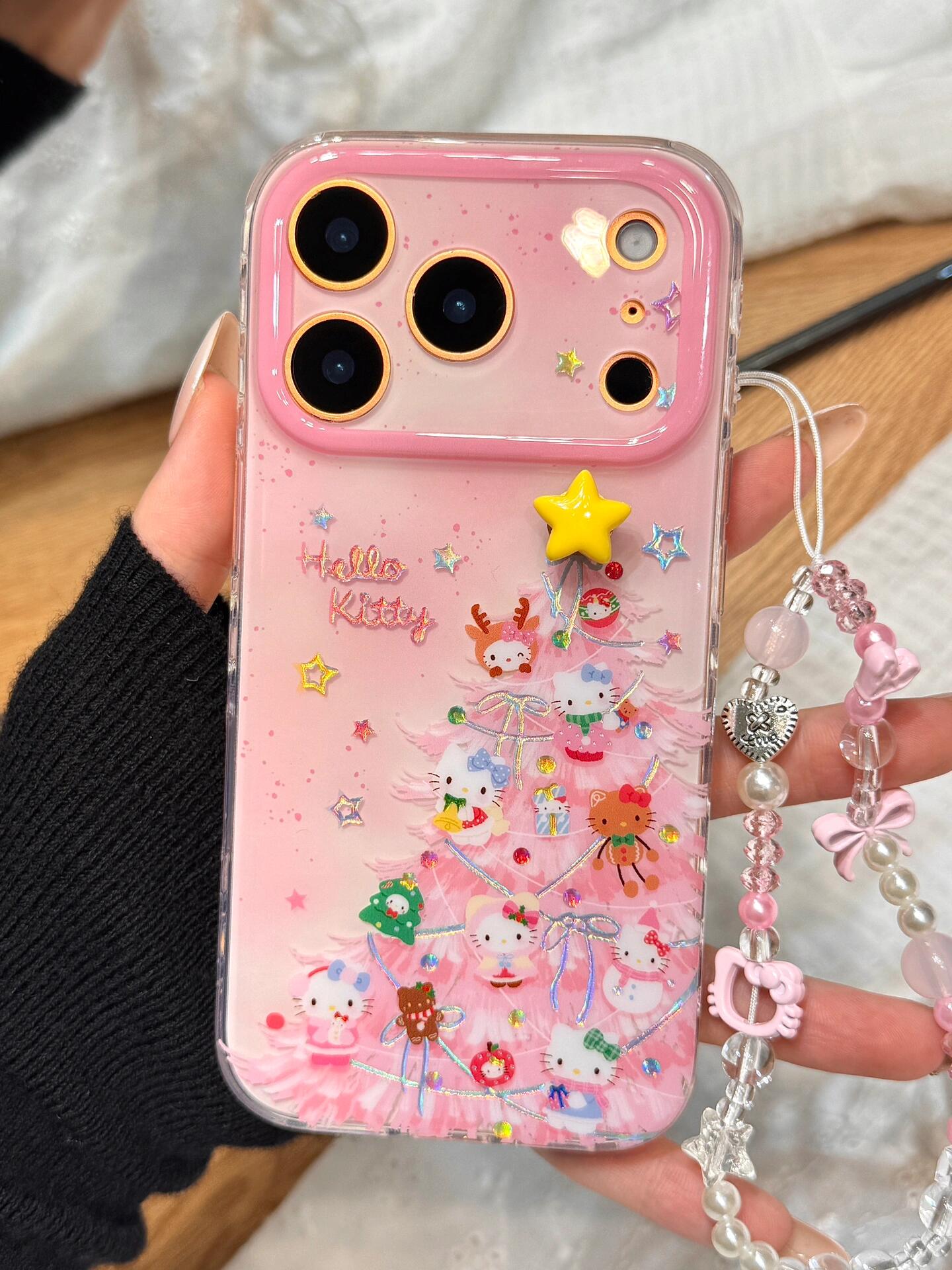 Hellokitty Pink Christmas Tree Cute Kawaii Phone Case #0562