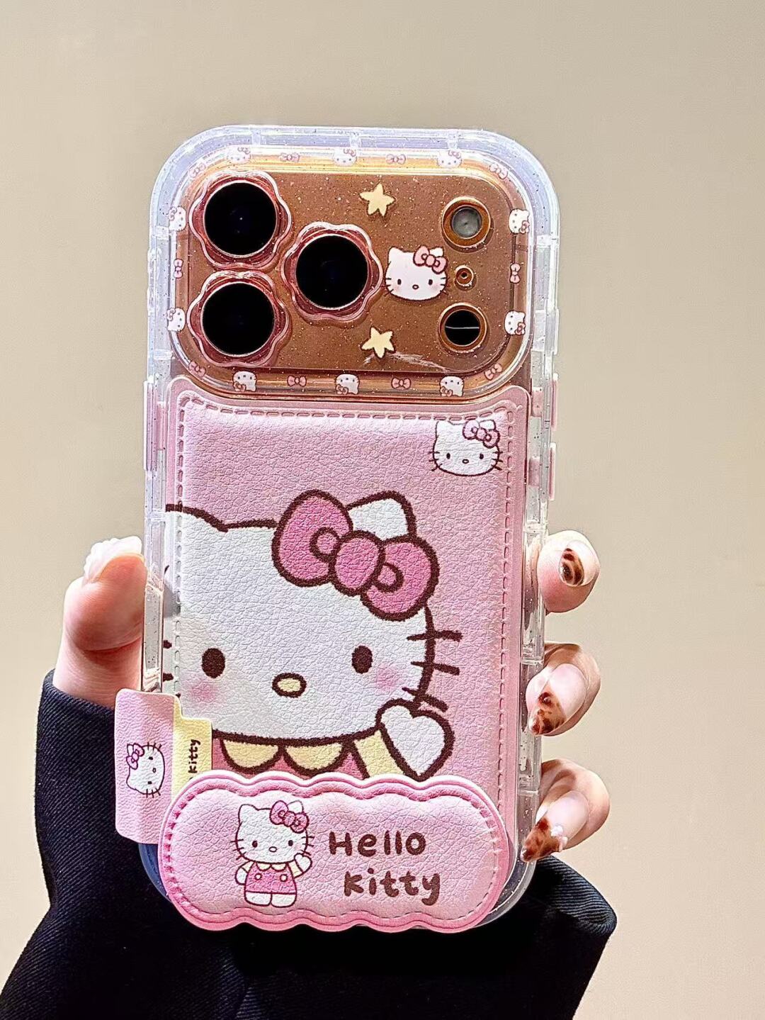 Hellokitty Pink PU Cute Kawaii Phone Case #0573
